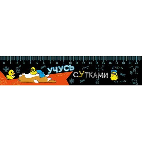 Закладка-линейка пластиковая, 40*220 мм, ПЧЕЛКА Учусь сутками Закладка-линейка пластиковая, 40*220 мм, ПЧЕЛКА Учусь сутками