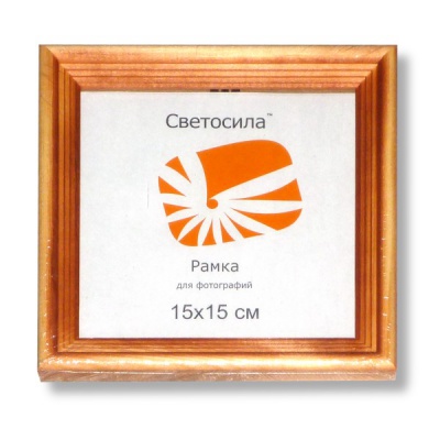 Рамка 15*15 см, дерево/стекло, цвет: сосна, Ш 20 мм, Светосила С20