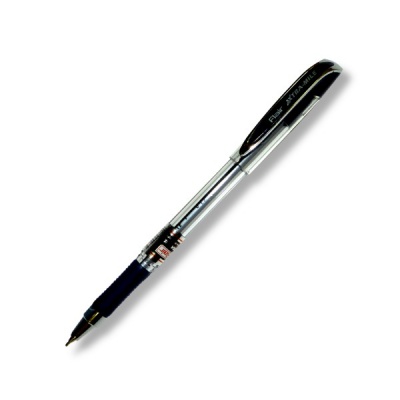 Ручка шариковая, синяя, Ø 0.7 мм "игла", прозр. корп., эрг. грип, метал. н-к, FLAIR Xtra-Mile