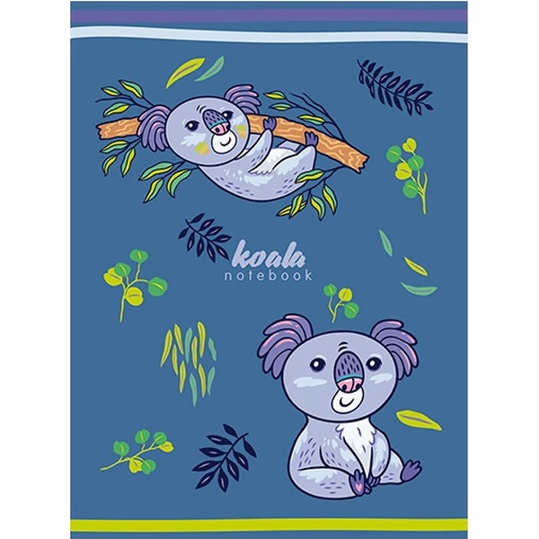 Блокнот на скобе А6, 32 л., линия (стилиз.), 80 г/м², пластик. обложка, PLANO Озорные малыши   Акция!