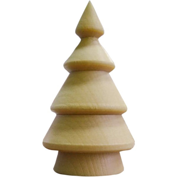 Заготовка для декорирования "Елочка", деревянная, h=45 мм, Ø30 мм (1 шт.)