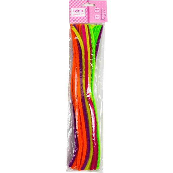 Проволока пушистая (шенилл) 0.6*30 см, 30 шт., ассорти, в п/п, deVENTE Neon