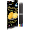 Карандаши цветные 12 шт., пластиковые, трехгранные, 2М, deVENTE Juicy Black (в к/к)