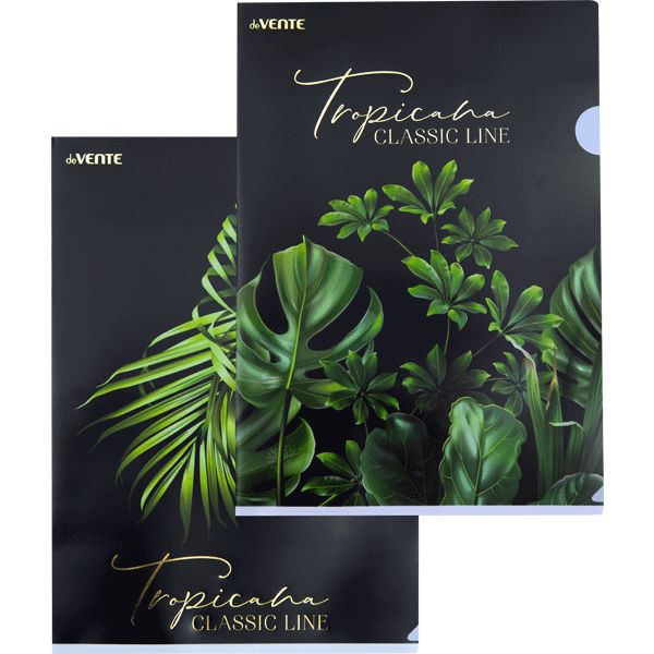 Папка-уголок А4, PP 180 мкм, непрозр., тисн. ф., deVENTE Tropicana