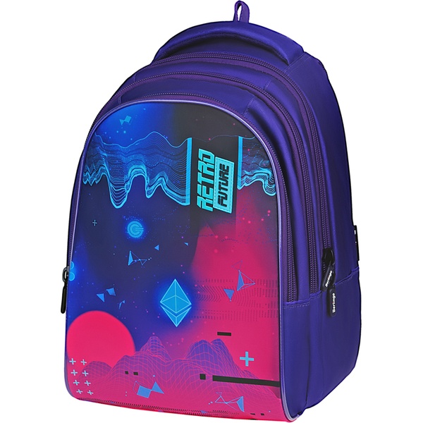 Рюкзак ученический Berlingo inStyle_Retro Future, 41*27*20 см, 22 л., 800 г, 3 отд., эрг. спинка  Акция!