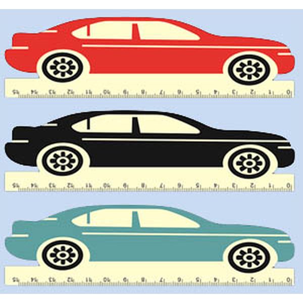 Линейка 15 см, деревянная, фигурная, 3 дизайна, CENTRUM Машина Акция!