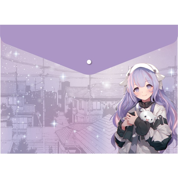 Папка-конверт на кнопке, А4, PP 150 мкм, непрозрачная, КОКОС Аниме   Акция!!!