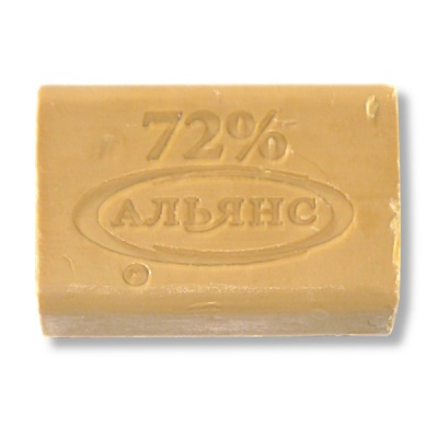 Мыло хозяйственное 72% АЛЬЯНС, 200 г, без обертки Мыло хозяйственное 72% АЛЬЯНС, 200 г, без обертки