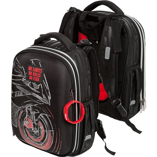 Рюкзак ученический deVENTE Choice_Moto, 38*28*16 см, 17 л, 1000 г, 2 отд., 2 карм., эрг. спинка Рюкзак ученический deVENTE Choice_Moto, 38*28*16 см, 17 л, 1000 г, 2 отд., 2 карм., эрг. спинка