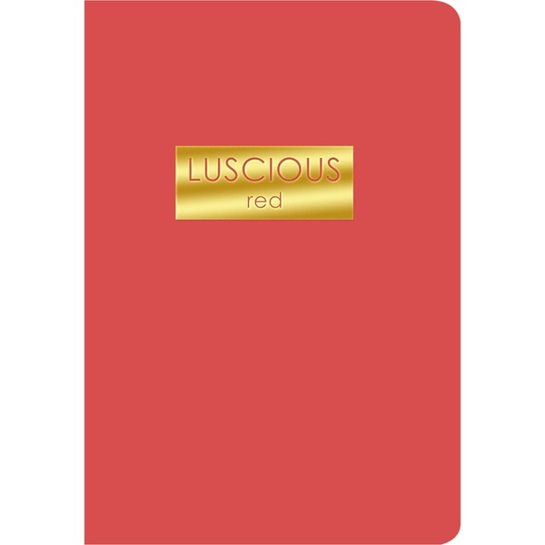 Блокнот на скобе А5, 48 л., клетка, 70 г/м2, soft touch, тиснение, Listoff Luscious Red Блокнот на скобе А5, 48 л., клетка, 70 г/м2, soft touch, тиснение, Listoff Luscious Red
