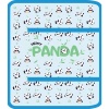 Папка для труда А4, на молнии (с 3-х сторон), PP, прозр., цв. отк. планка, ПЧЕЛКА Panda