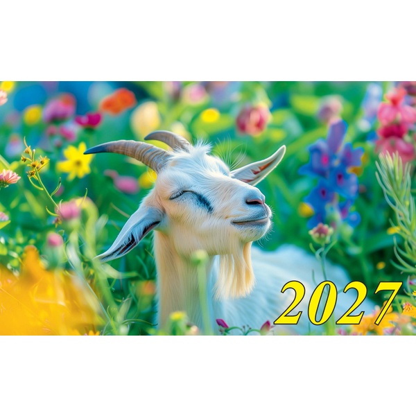 Календарь настенный листовой 2027 г. Символ года, А2