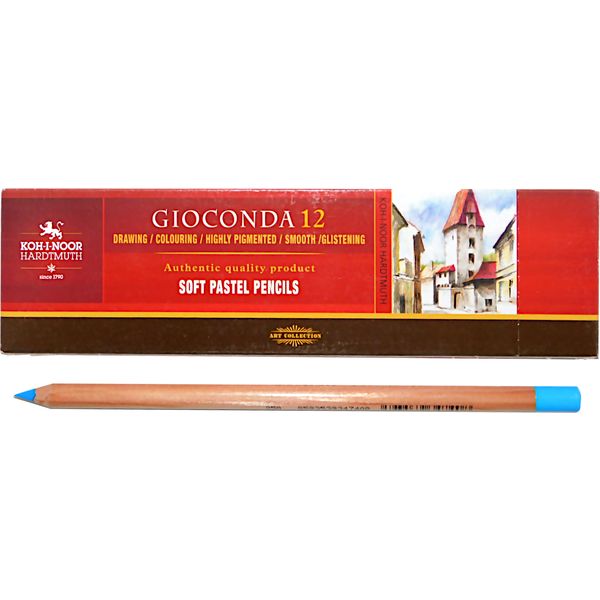 Пастель сухая в карандаше KOH-I-NOOR Gioconda Soft Pastel, церулеум, 4.2 мм