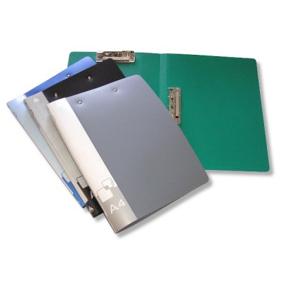 Папка с 2-мя прижимными механизмами, А4, PP 700 мкм, "песок", 20 мм, торц. карм., Бюрократ/ 6 дизайнов