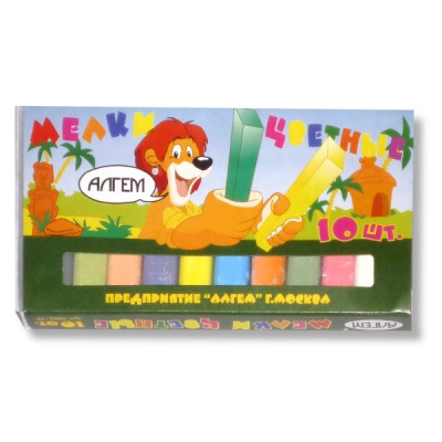 Мелки цветные АЛГЕМ 10 шт.