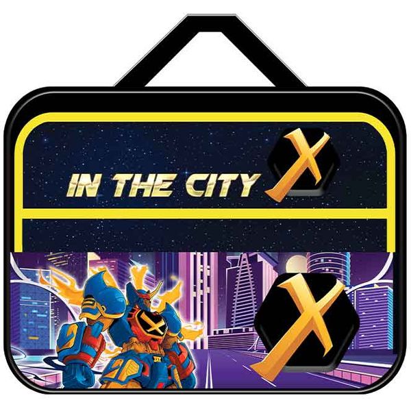 Папка для труда А4, на молнии (с 3-х сторон), 2 ручки, текстиль/ПВХ, органайзер, ПЧЕЛКА Городской герой Акция!