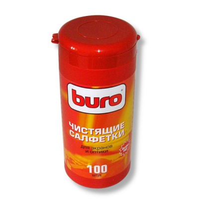 Салфетки чистящие для мониторов Buro BU-Tscreen, 100 шт, нетканый материал, в тубе Салфетки чистящие для мониторов Buro BU-Tscreen, 100 шт, нетканый материал, в тубе