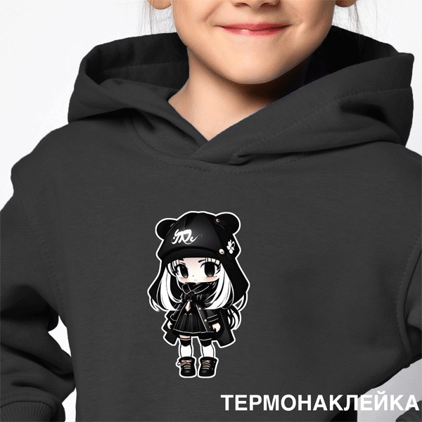 Термонаклейки для текстильных изделий deVENTE Anime Girl, 200*130 мм