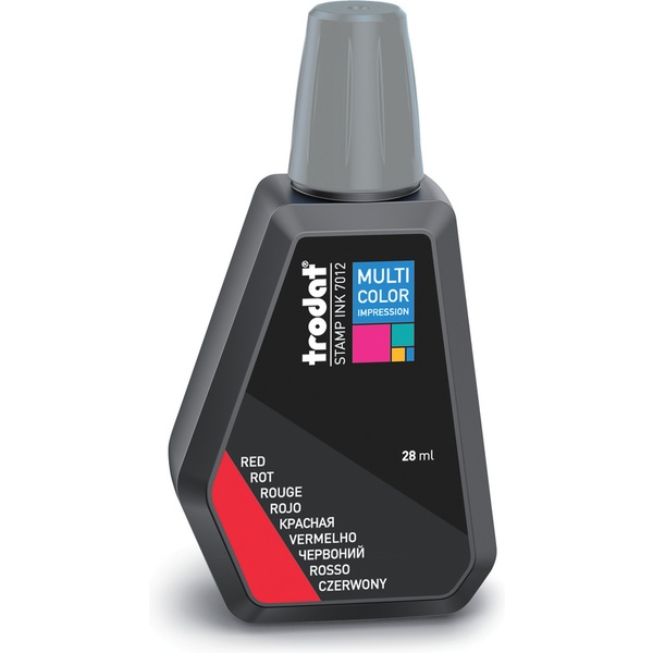 Штемпельная краска 28мл Multi Color красная Штемпельная краска 28мл Multi Color красная