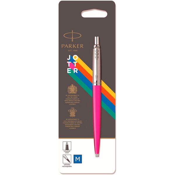 Ручка шариковая 1.0 мм, синие чернила, Parker Jotter Originals Color K60 корпус Pink СT, в блистере*