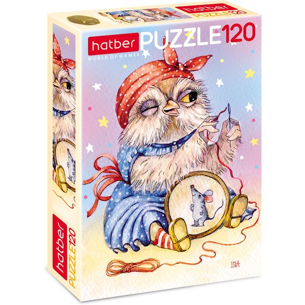 Пазл 120 элементов. Hatber Совушка, 165*230 мм Пазл 120 элементов. Hatber Совушка, 165*230 мм