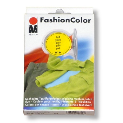 Краситель для окраски ткани в стиральной машине MARABU Fashion Color, желтый, порошок 30 г