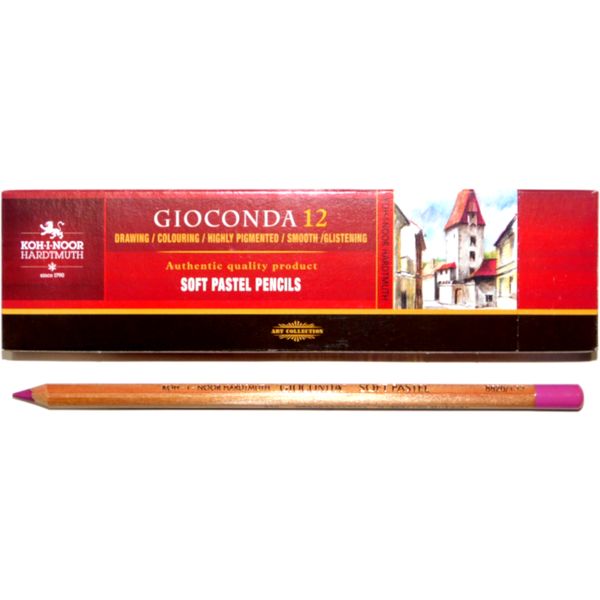 Пастель сухая в карандаше KOH-I-NOOR Gioconda Soft Pastel, инжир пурпурный, 4.2 мм Пастель сухая в карандаше KOH-I-NOOR Gioconda Soft Pastel, инжир пурпурный, 4.2 мм