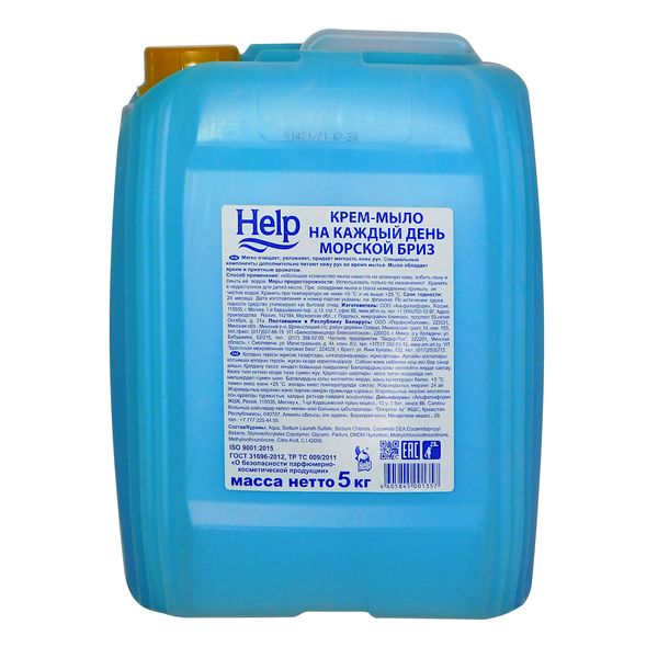 Крем-мыло жидкое HELP На каждый день_ Морской бриз, 5000 мл