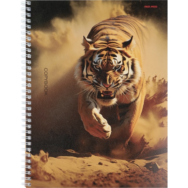 Тетрадь А4, клетка, 96 л., на гребне, 60 г/м², тисн. "холст", Prof-Press Природа пустыни