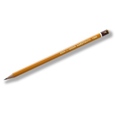 Карандаш чернографитный, 7B, деревянный, шестигранный, желтый, KOH-I-NOOR 1500 Карандаш чернографитный, 7B, деревянный, шестигранный, желтый, KOH-I-NOOR 1500