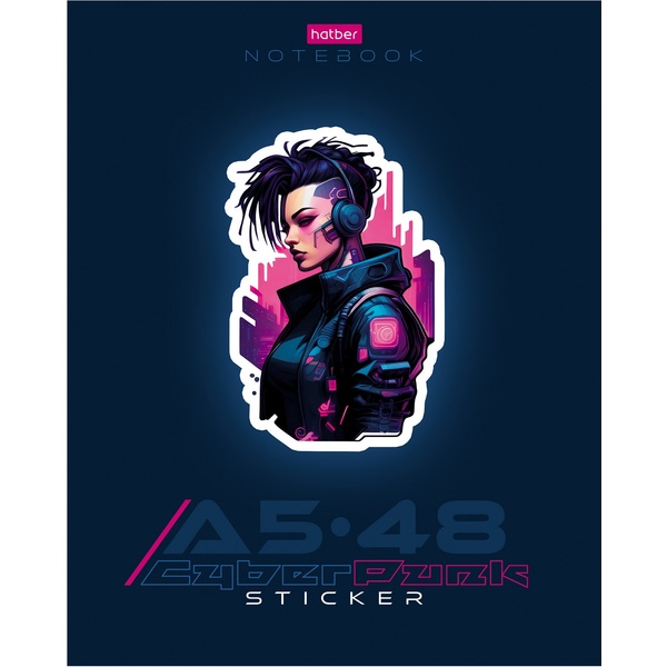  48 ., , 65 /2, . . , . , Hatber Cyberpunk sticker_5 