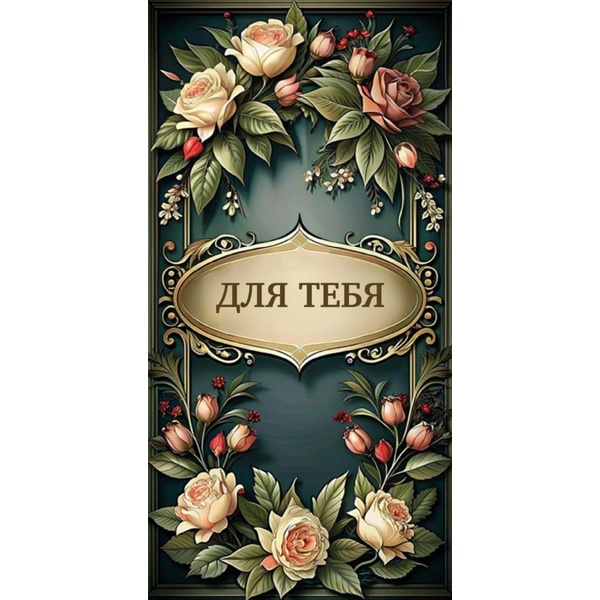 Конверт для денег Для тебя/ Элегантные цветы, Dream Cards Конверт для денег Для тебя/ Элегантные цветы, Dream Cards