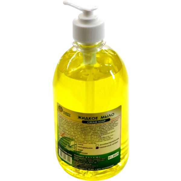 Мыло-крем жидкое ALBERO D'ORO Cream Soap. солнечный цитрус, 0,5 л. дозатор Мыло-крем жидкое ALBERO D'ORO Cream Soap. солнечный цитрус, 0,5 л. дозатор