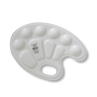 Палитра классическая ПЧЕЛКА, пластиковая, белая Палитра классическая ПЧЕЛКА, пластиковая, белая