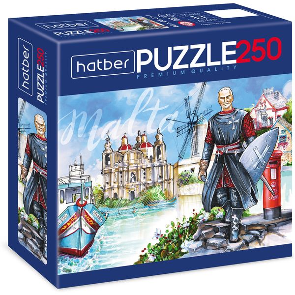 Пазл 250 элементов. Hatber Premium_Вокруг света - Мальта, 400*280 мм Пазл 250 элементов. Hatber Premium_Вокруг света - Мальта, 400*280 мм
