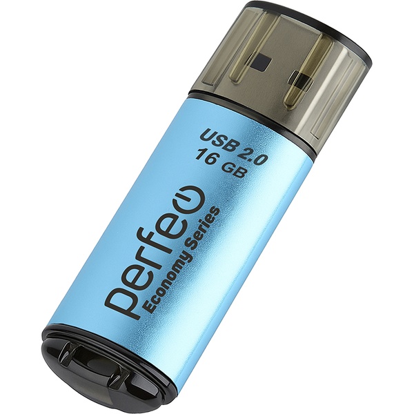Флеш-накопитель USB 2.0, 16 ГБ, E04 Perfeo_синий