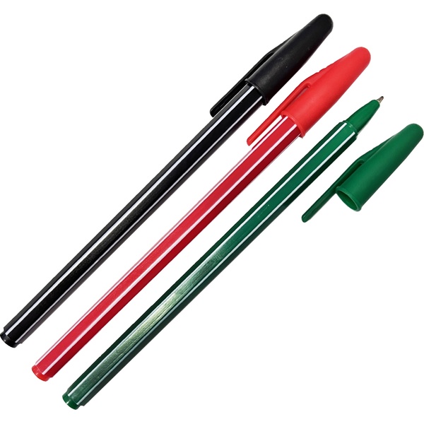 Ручки шариковые, набор 4 шт./4 цв., шестигранные, CENTRUM