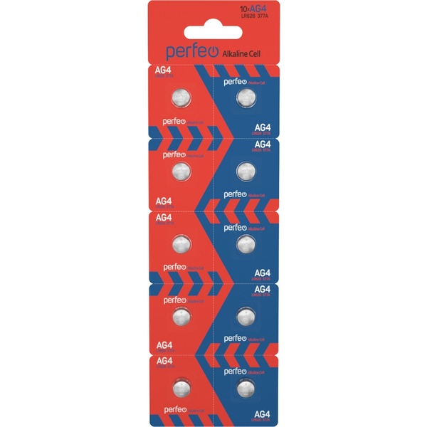 Батарейка AG4/377A, 1.5 V, Perfeo Alkaline Батарейка AG4/377A, 1.5 V, Perfeo Alkaline