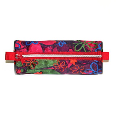 Пенал-тубус 1 отд., 210*65*65 см, текстиль, ПЧЕЛКА Яркие цветочки Акция!