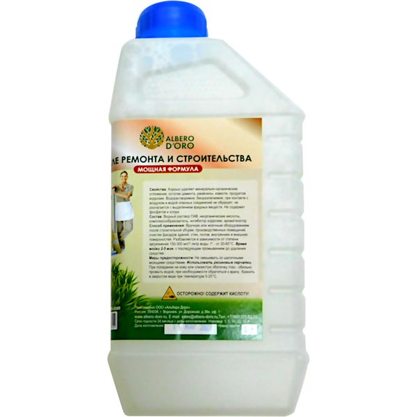 Средство моющее после ремонта и строительства Albero D'ORO Cleaner Wheel, 1000 мл