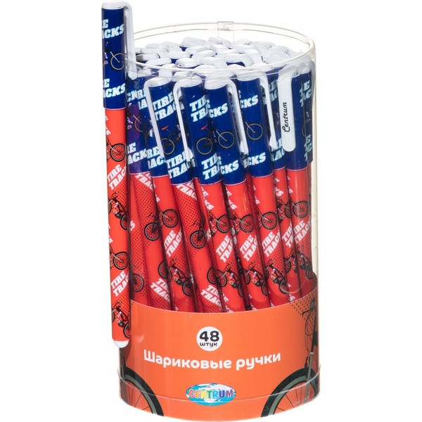 Ручка шариковая, синяя, Ø 0.7 мм, круг. корпус, принт, CENTRUM Tire Tracks  