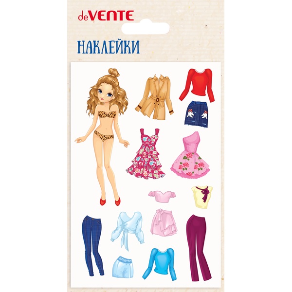 Паф-стикеры (объемные) deVENTE Одевайка принцессу