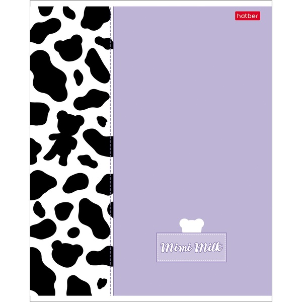 Тетрадь А5, клетка, 48 л., на скобе, 65 г/м², мат. лам., Hatber (акционный товар)