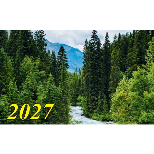 Календарь настенный листовой 2027 г. Лесной ручей, А2