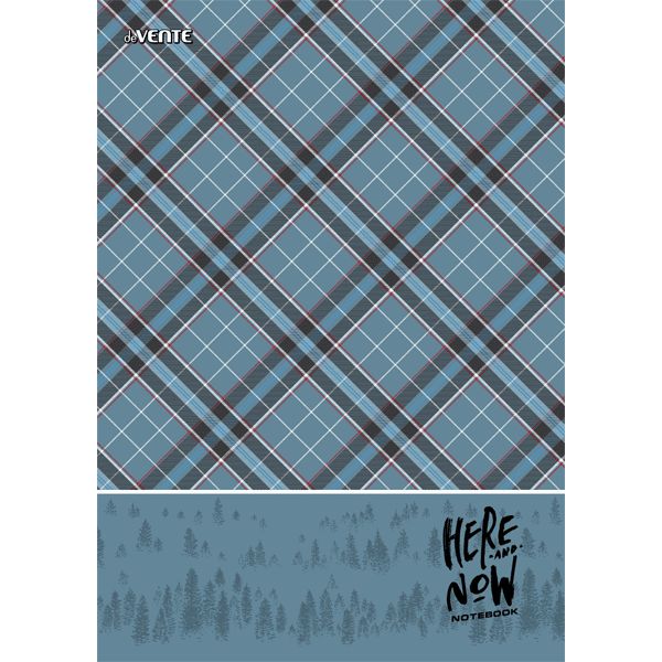 Тетрадь А4, на гребне, 80 л., клетка, 55 г/м2, целлюлоз. картон, вд-лак, deVENTE Scottish style Тетрадь А4, на гребне, 80 л., клетка, 55 г/м2, целлюлоз. картон, вд-лак, deVENTE Scottish style