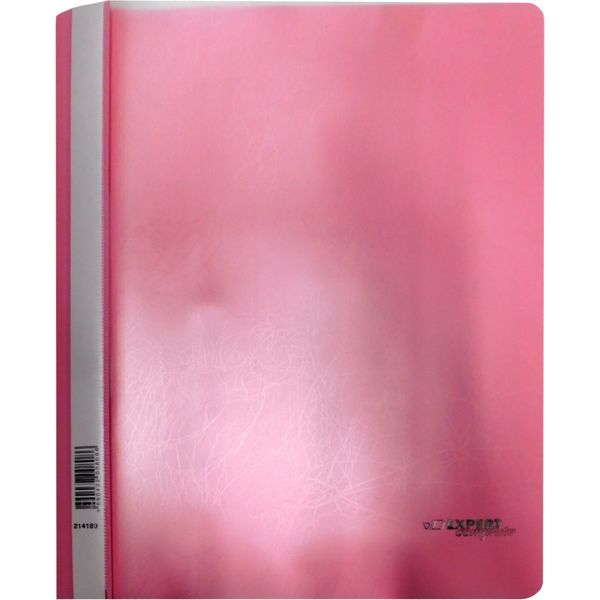 Папка-скоросшиватель А4, PP 140/180 мкм, "волокно", цв.: розовый, Expert Complete Premier