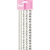 Стразы самоклеящиеся, 130 шт., круглые, 5 р-ров, цв.: серебристые, deVENTE DIY Jewelry Inspiration