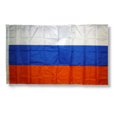 Флаг Российской Федерации без герба, 100% полиэф. шелк, 90*150 см, без флагштока
