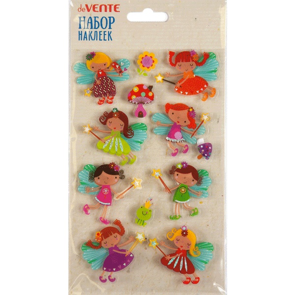 Паф-стикеры (объемные), карточка 105*180 мм, ПВХ, deVENTE Magic