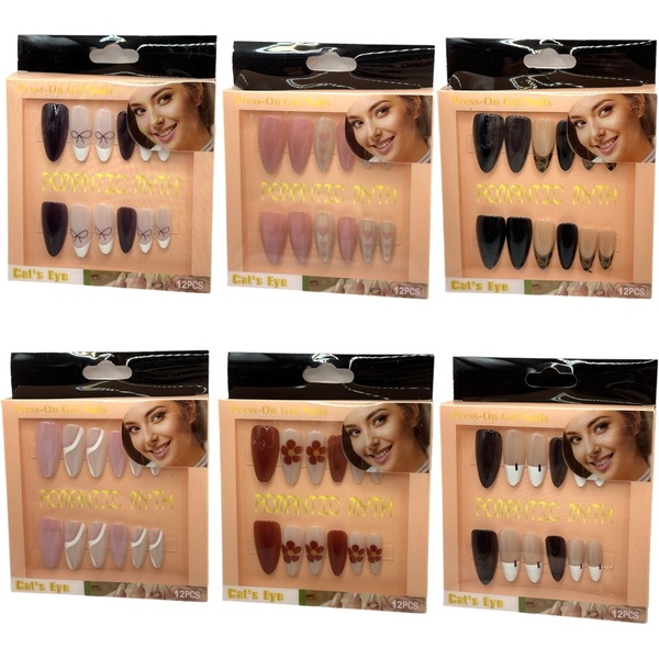 Типсы с дизайном: перламутровые, сердечки, в к/к